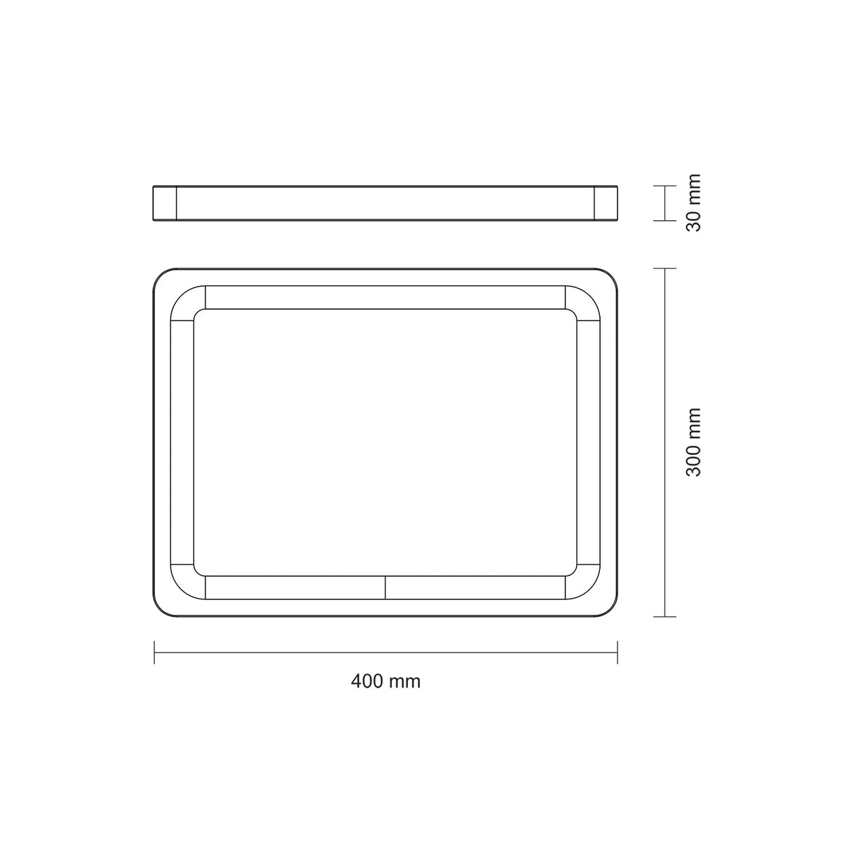 Premium grila dēlis ar rokturi no FSC sertificēta tīkkoka, ar ērtu gropi un izturīgu minerāleļļas apdari, 40x30 cm