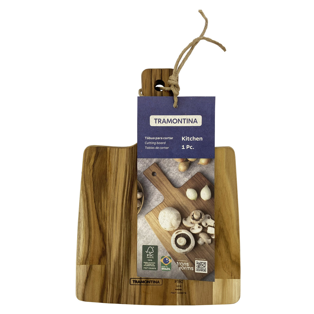 FSC lõikelaud 30x15x1,5 tiikpuust