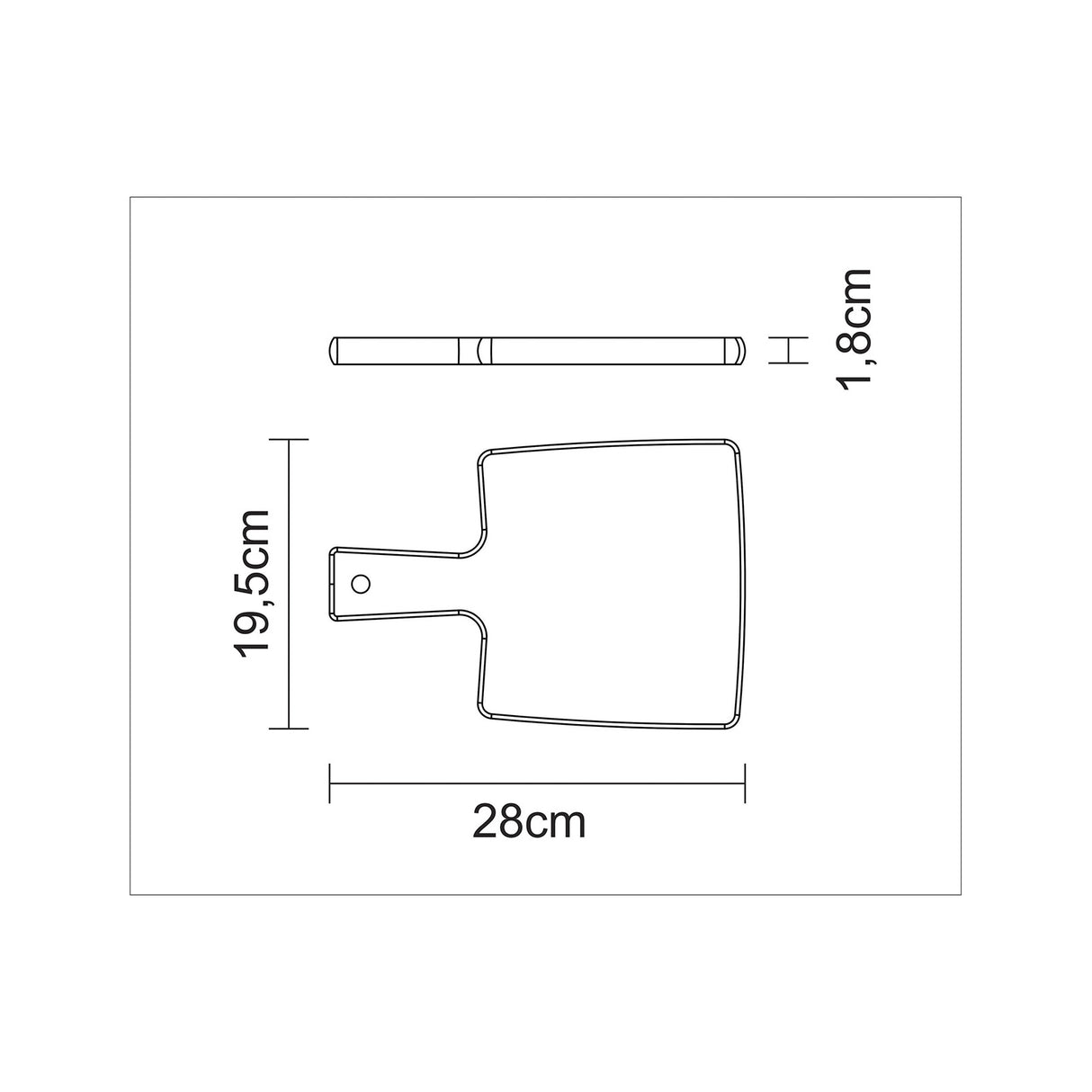 FSC lõikelaud 30x15x1,5 tiikpuust