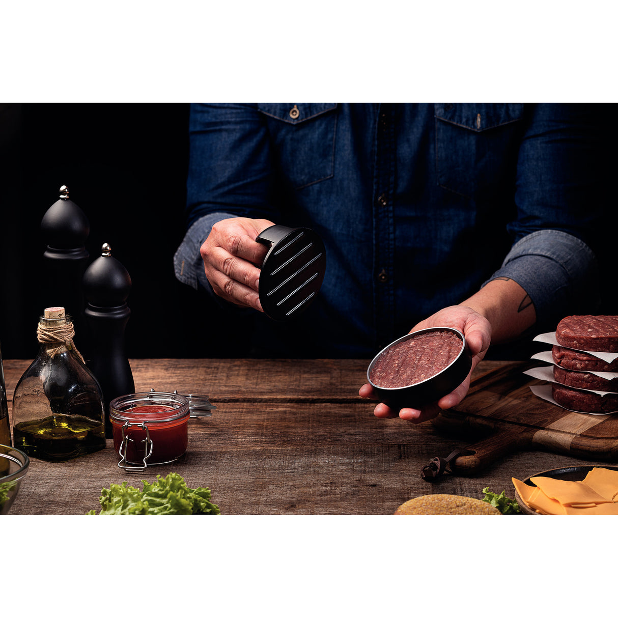 HAMBURGER PRESS, BLACK