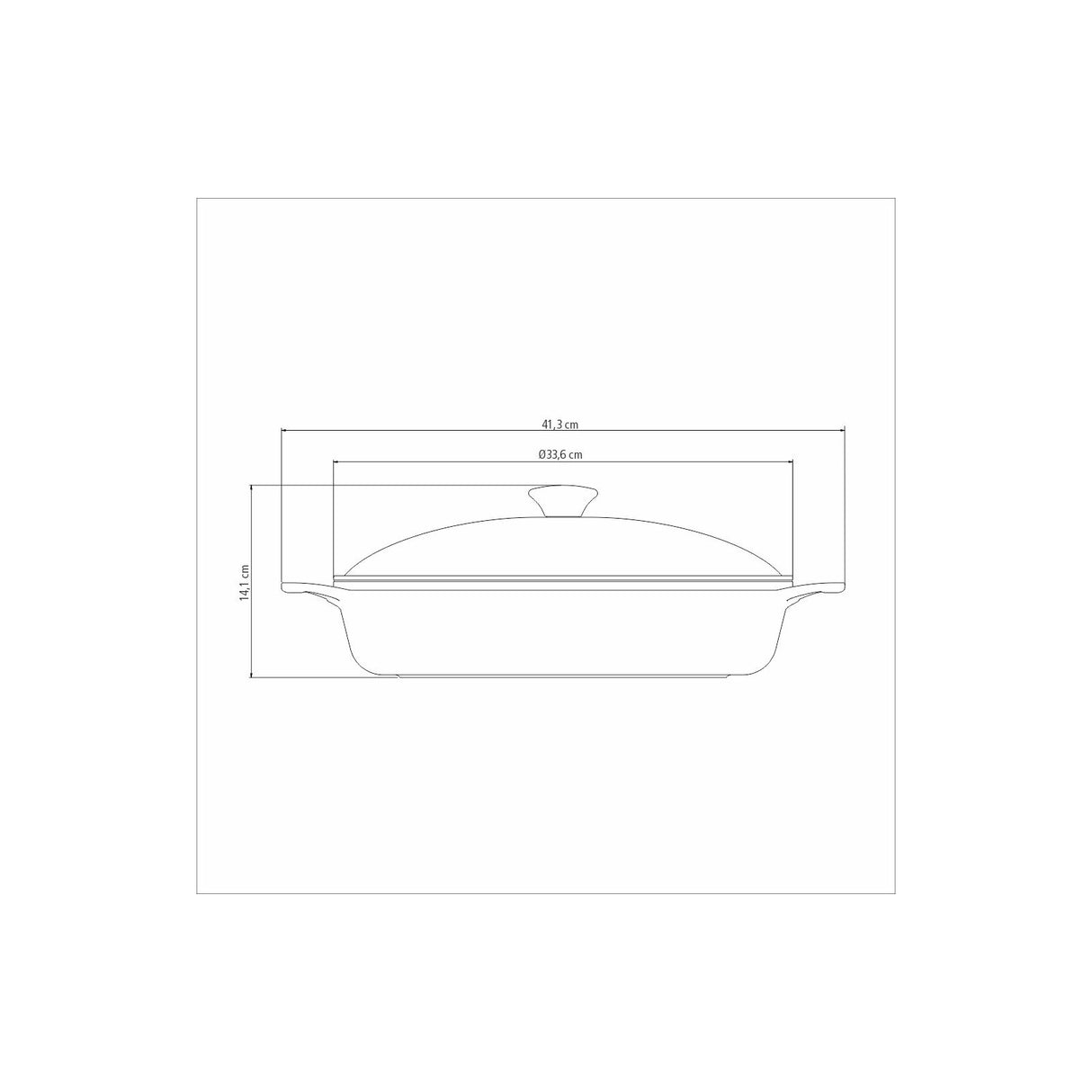 LYON Cepšanas panna 32 cm / 4.3 L – Zelta