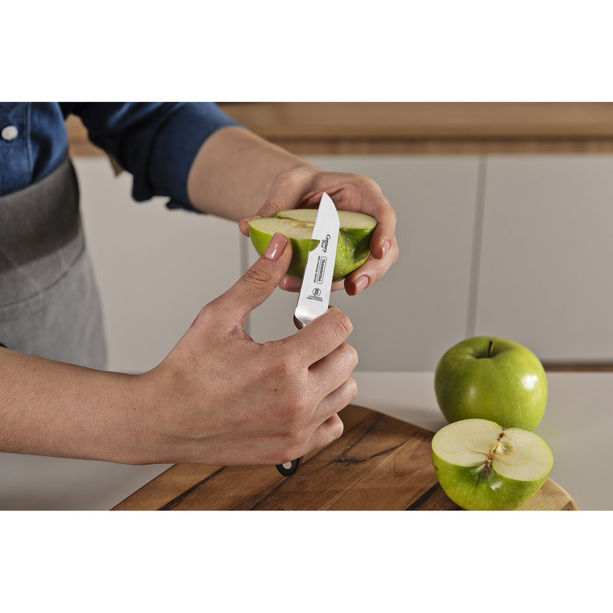 3 colių daržovių ir vaisių peilis iš šimtmečio medienos