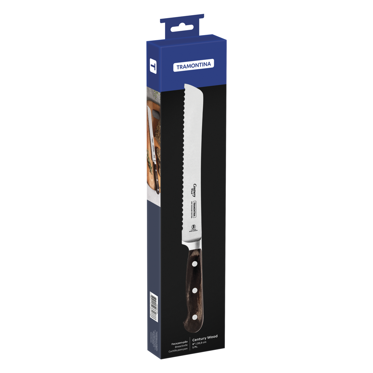 8 colių duonos peilis, pagamintas iš šimtmečio medienos