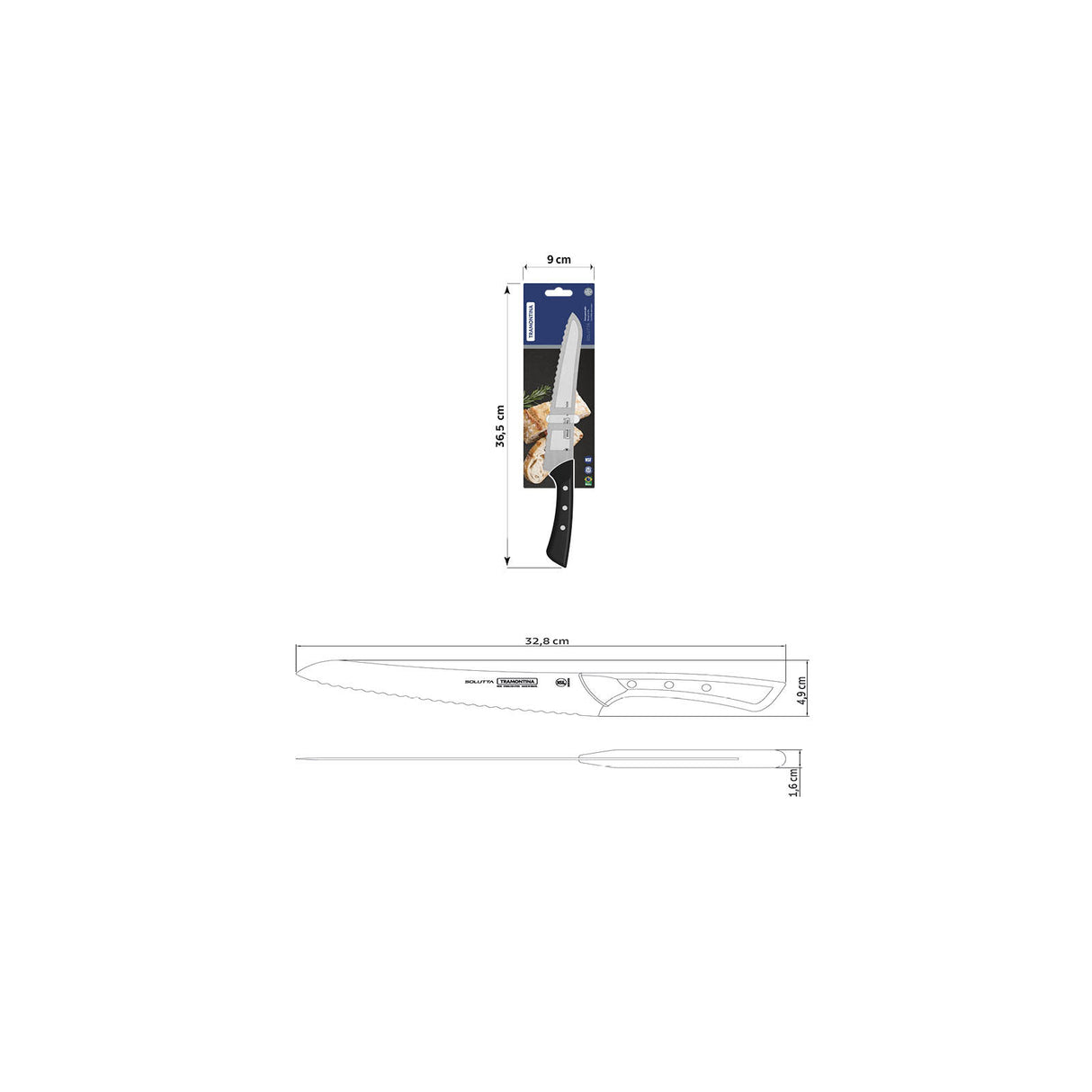 SOLUTTA 8'' bread knife
