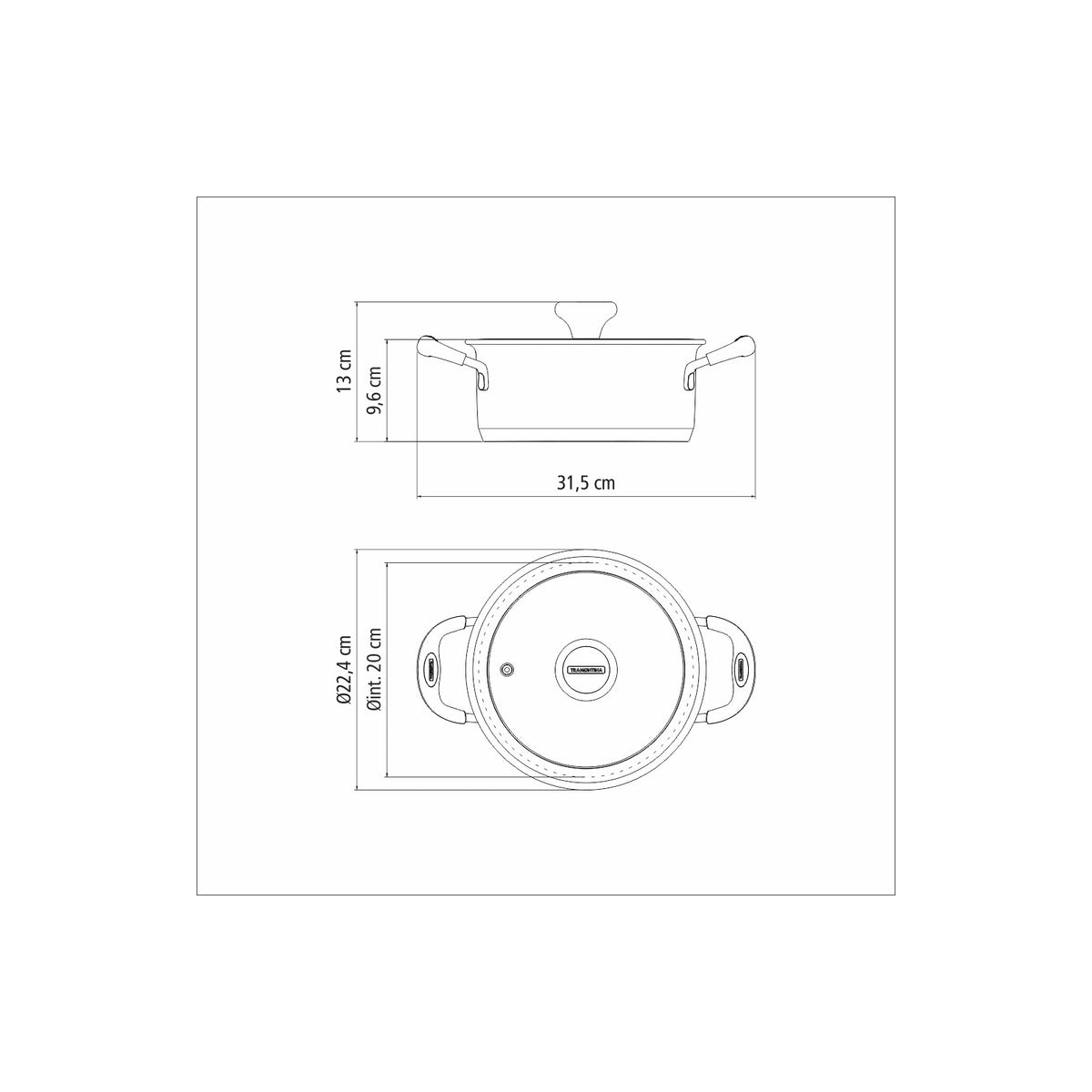 SOLAR SILICONE 20cm casserole, 2.9l