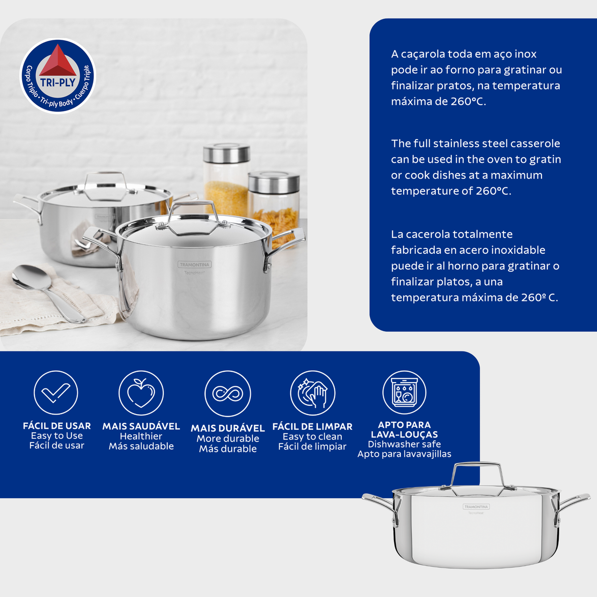 GRANO Sautējamais katls 24 cm / 5.8L