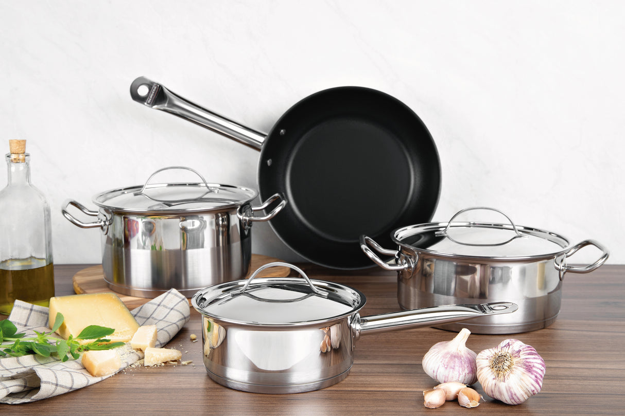 Professionaalne, 20 cm 2,9 l roostevabast terasest kastrul