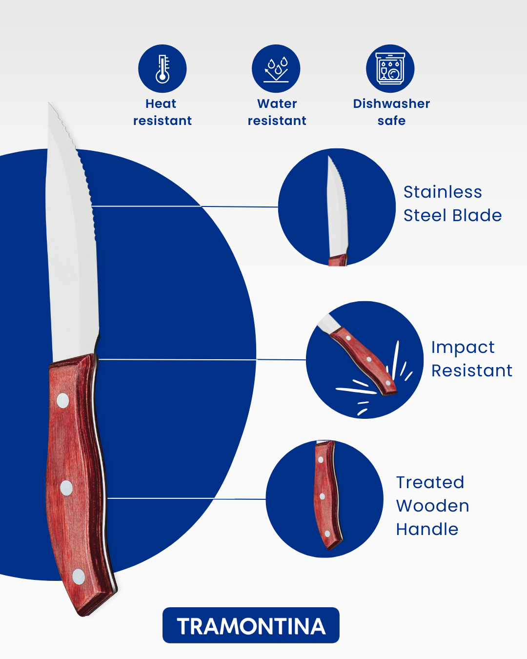 POLYWOOD 6-nažu komplekts