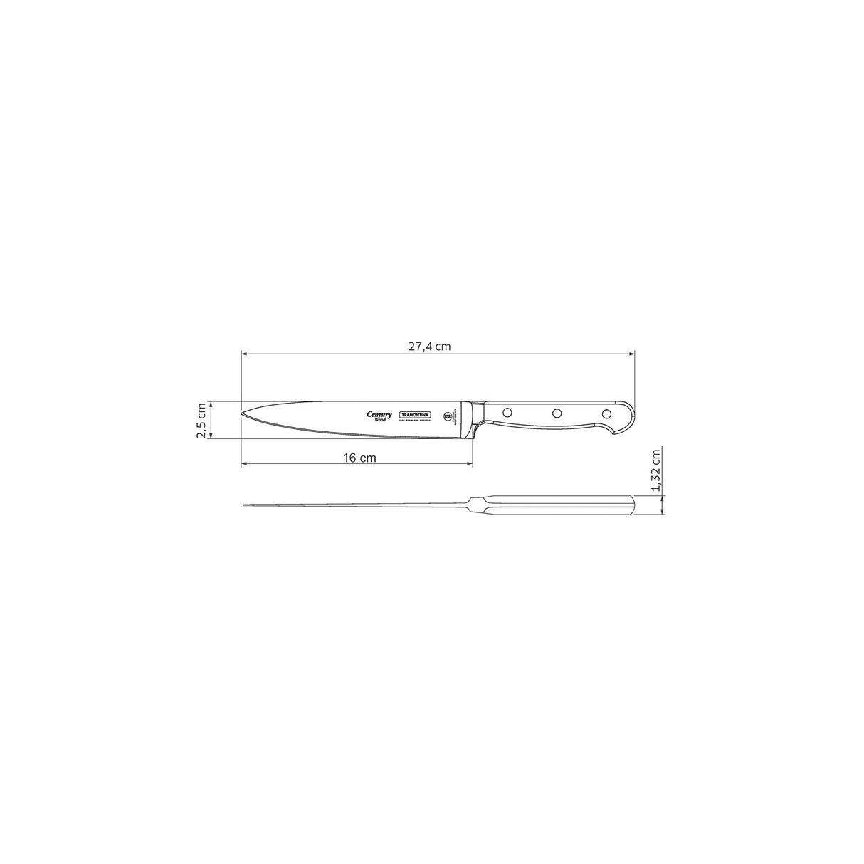 6'' universaalnuga Century Wood