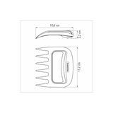 MULTIPURPOSE CLAWS 2 PCS. CHURRASCO, BLACK