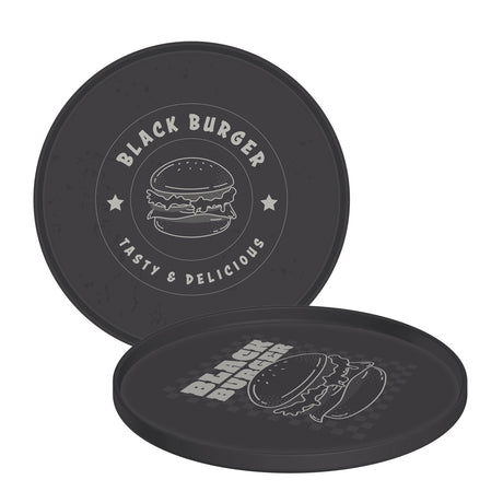 BURGER  PLATE, GREY