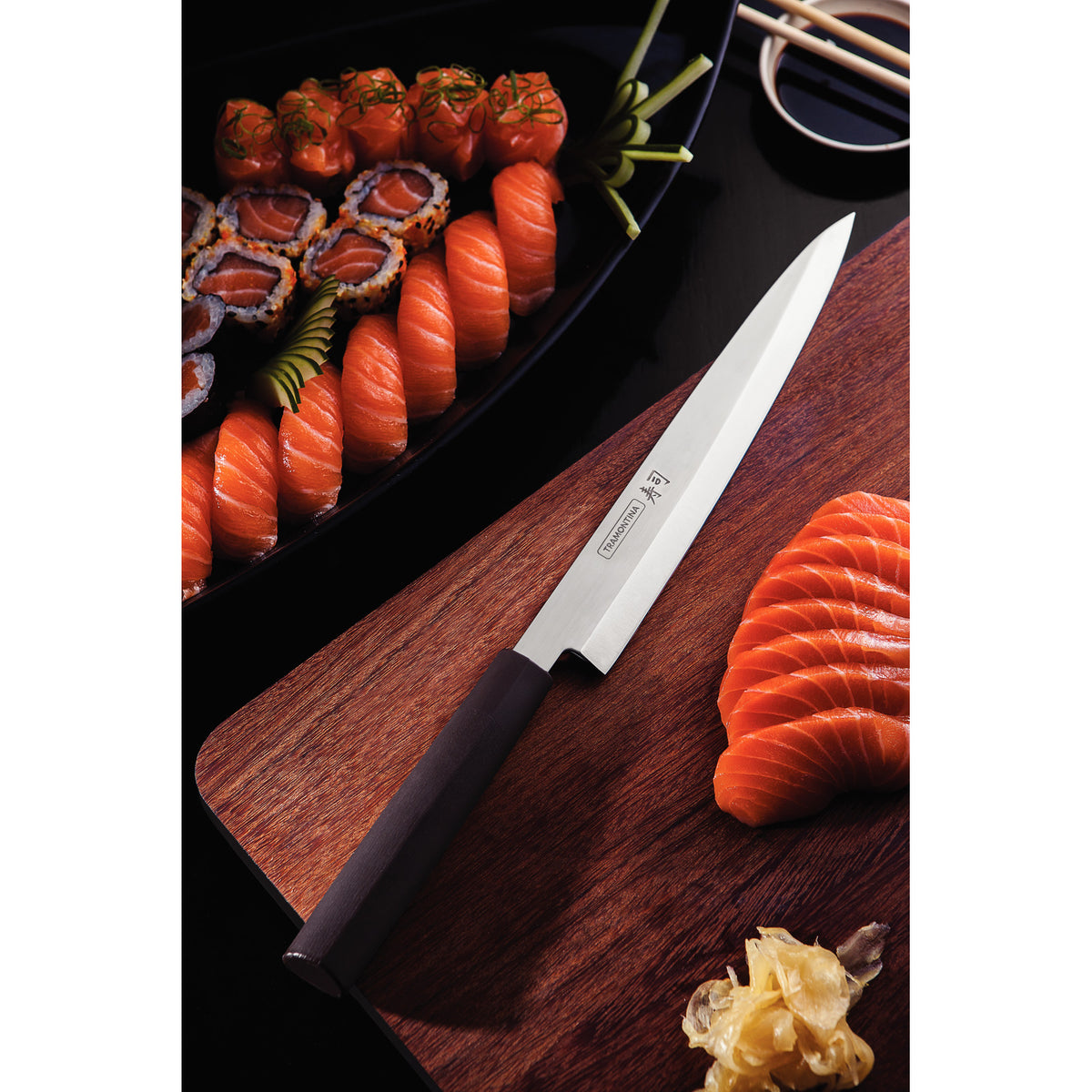 SUSHI YANAGIBA 9'' KNIFE BROWN