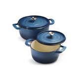Enamelled Cast IRON Casserole Blue