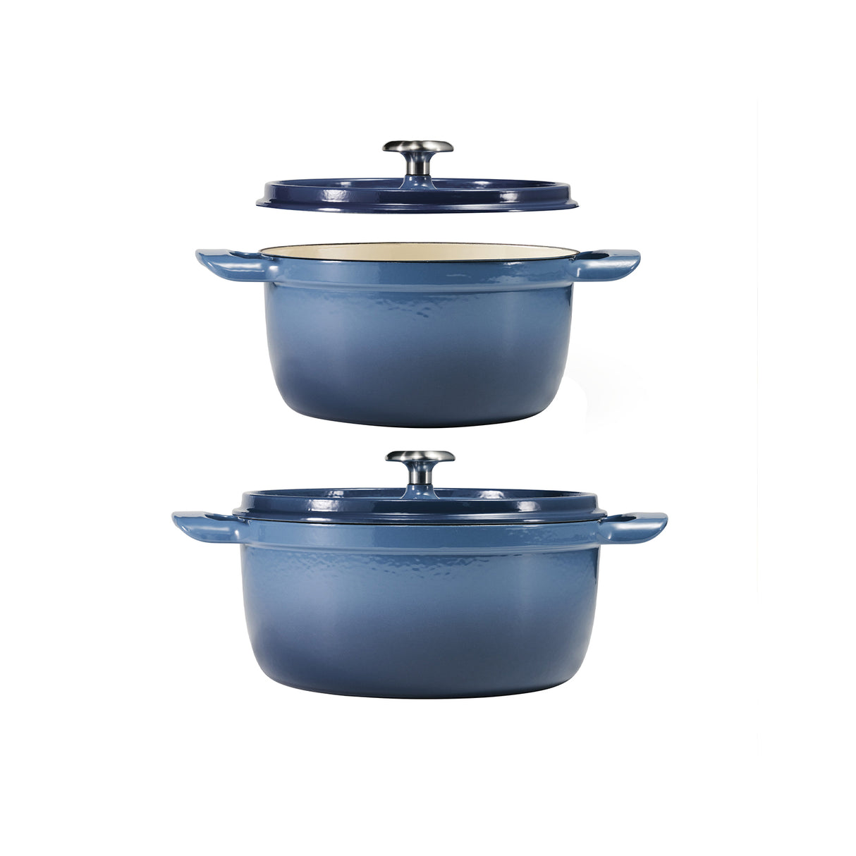 Enamelled Cast IRON Casserole Blue