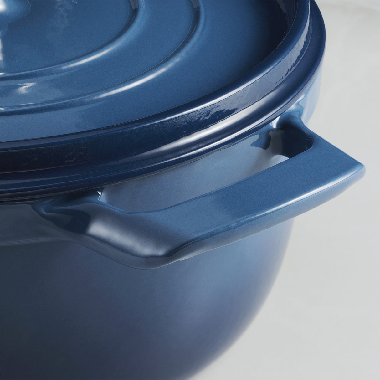 Enamelled Cast IRON Casserole Blue