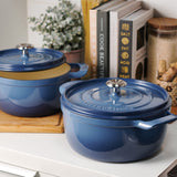 Enamelled Cast IRON Casserole Blue